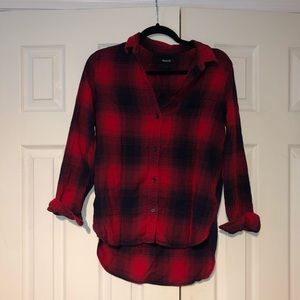 Classic buffalo plaid flannel from Madewell. Sz S